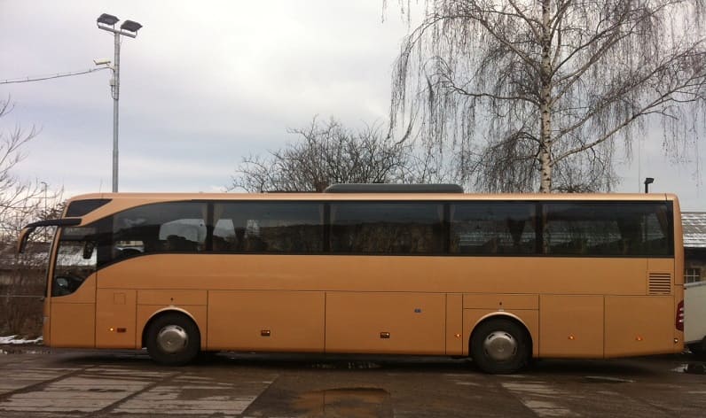 Saxony-Anhalt: Buses order in Eisleben, Lutherstadt in Eisleben, Lutherstadt and Germany